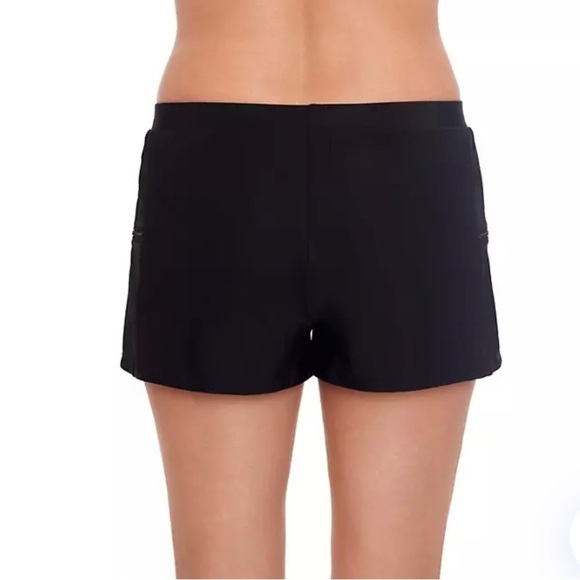 Coastal Cove Women's Solid Double Zip Pocket Swim Shorts plus size 20W NWT - Picture 3 of 9